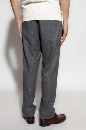 Dolce & Gabbana Spodnie w jodełkę