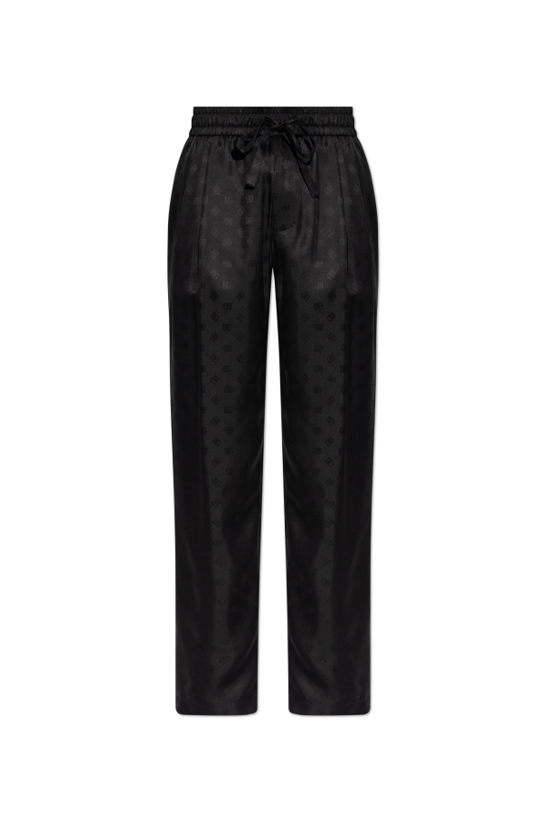 Silk monogram trousers od Dolce & Gabbana