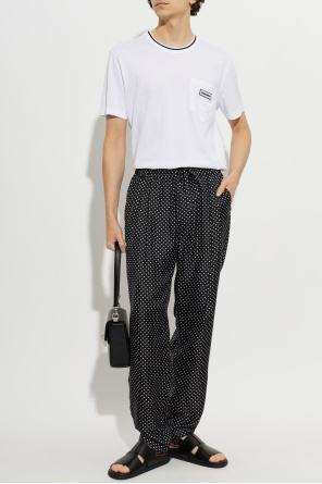 Seidenhose mit punktmuster od Dolce & Gabbana