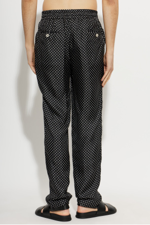 Dolce & Gabbana Silk polka dot pants