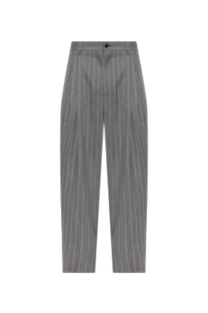Wool trousers with pinstripe pattern