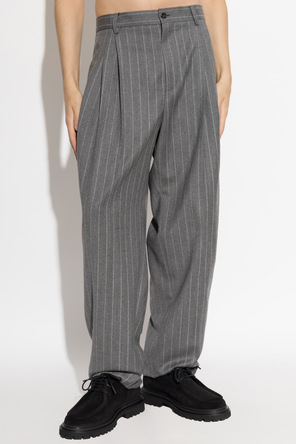 Dolce & Gabbana Wool trousers with a pinstripe pattern