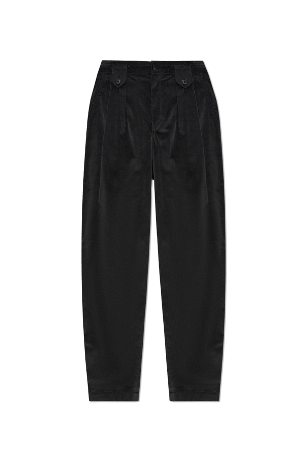 Velvet trousers with pleats od Dolce & Gabbana