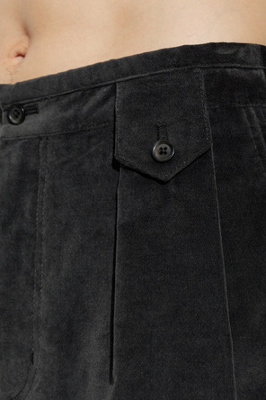 Dolce & Gabbana Velvet trousers with pleats