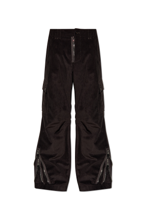 Corduroy cargo trousers