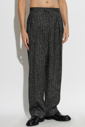Dolce & Gabbana Wool Striped Trousers