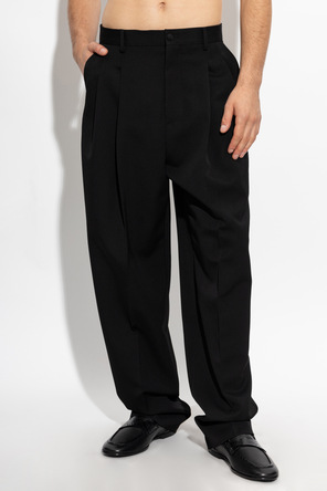 Dolce & Gabbana Pantalones de lana con pinzas