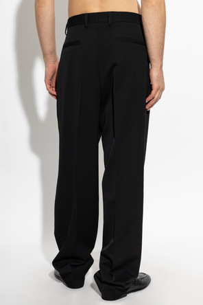 Dolce & Gabbana Pantalones de lana con pinzas