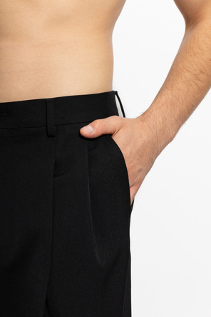 Dolce & Gabbana Pantalones de lana con pinzas