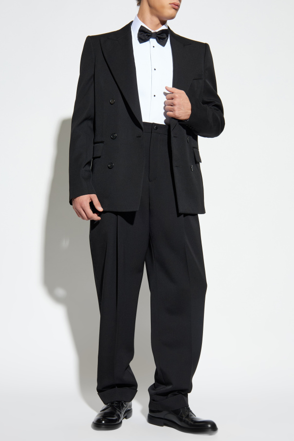 Dolce & Gabbana Trousers with turned-up creased legs