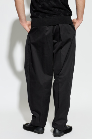 Dolce & Gabbana Cotton pleated trousers