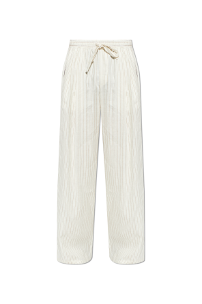 Pantalones de corte holgado con diseño de rayas