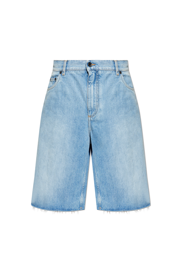Denim shorts with a vintage effect od Dolce & Gabbana