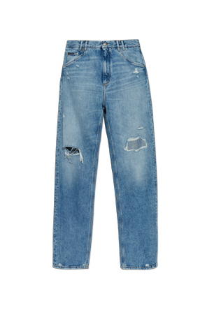 Straight-Leg Distressed Jeans by Dolce & Gabbana