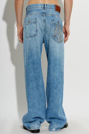 Dolce & Gabbana Straight-Leg Distressed Jeans by Dolce & Gabbana
