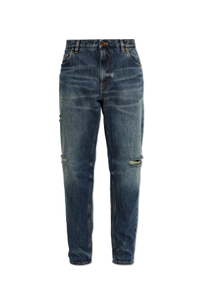 Vintage-effect jeans