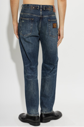 Dolce & Gabbana Jeansy z efektem vintage