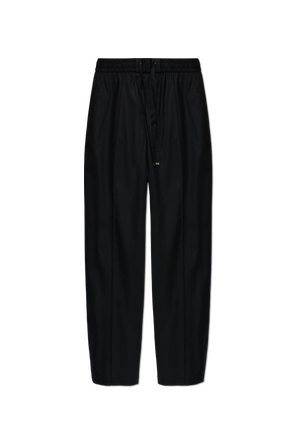 Pantalones de lana con costura en las perneras