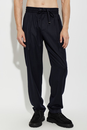 Dolce & Gabbana Pantalones de lana con pinzas
