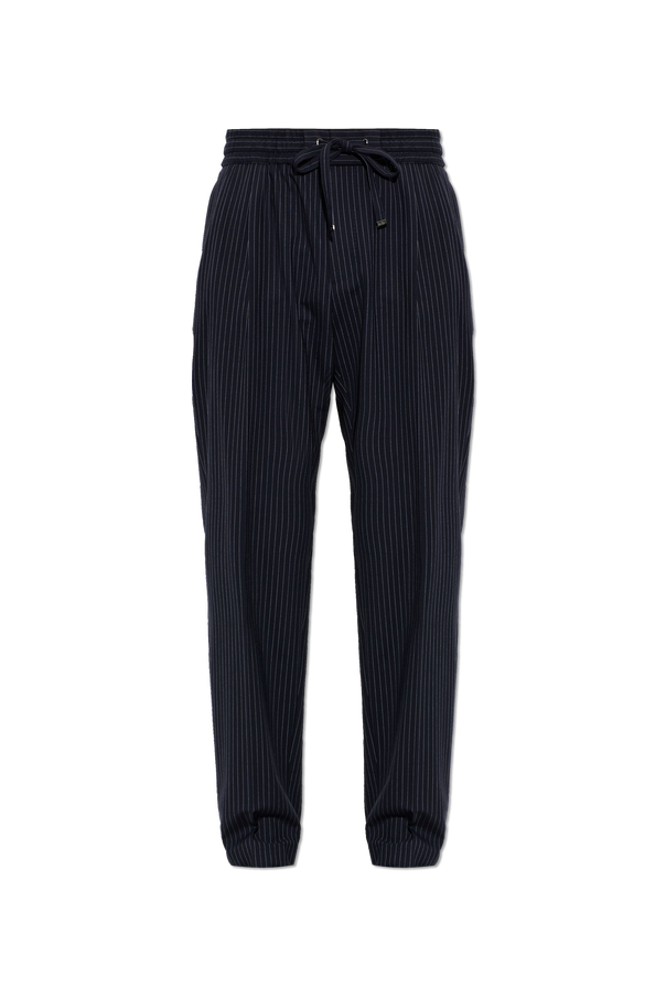 Wool trousers with a pinstripe pattern od Dolce & Gabbana