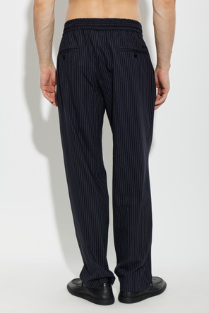 Dolce & Gabbana Pantalones de lana con diseño de rayas