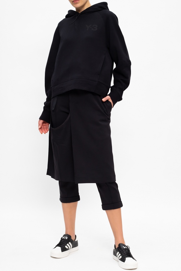 Y-3 Yohji Yamamoto lace Trousers with detachable layer