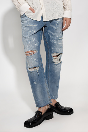 Dolce & Gabbana Koszula 100% kompozycja bawełniana czarny kolor Jeans with vintage effect