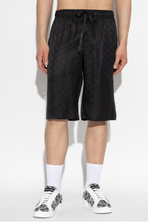 Dolce & Gabbana Silk shorts with monogram