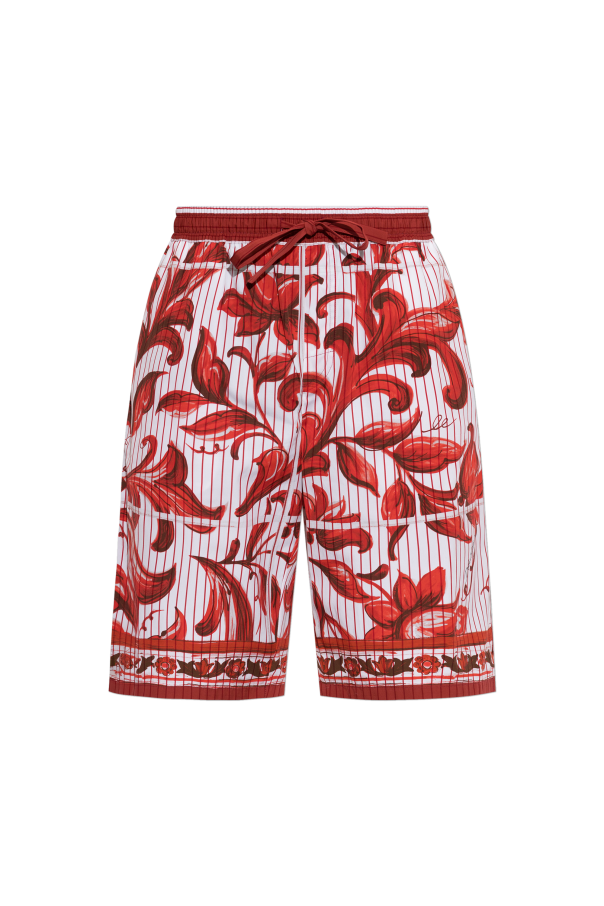 Shorts with 'Maiolica' print od Dolce & Gabbana