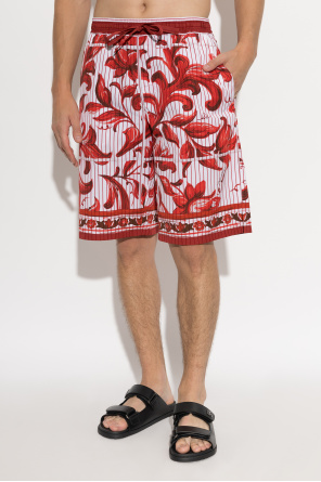 Dolce & Gabbana Shorts with 'Maiolica' print