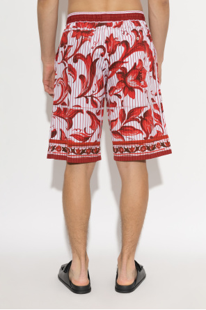 Dolce & Gabbana Shorts with 'Maiolica' print