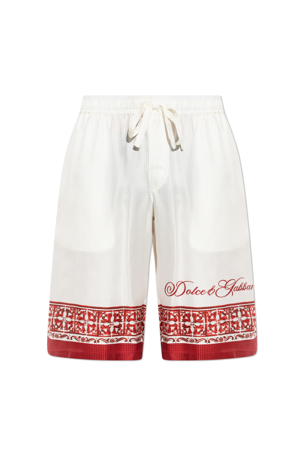 Silk shorts with 