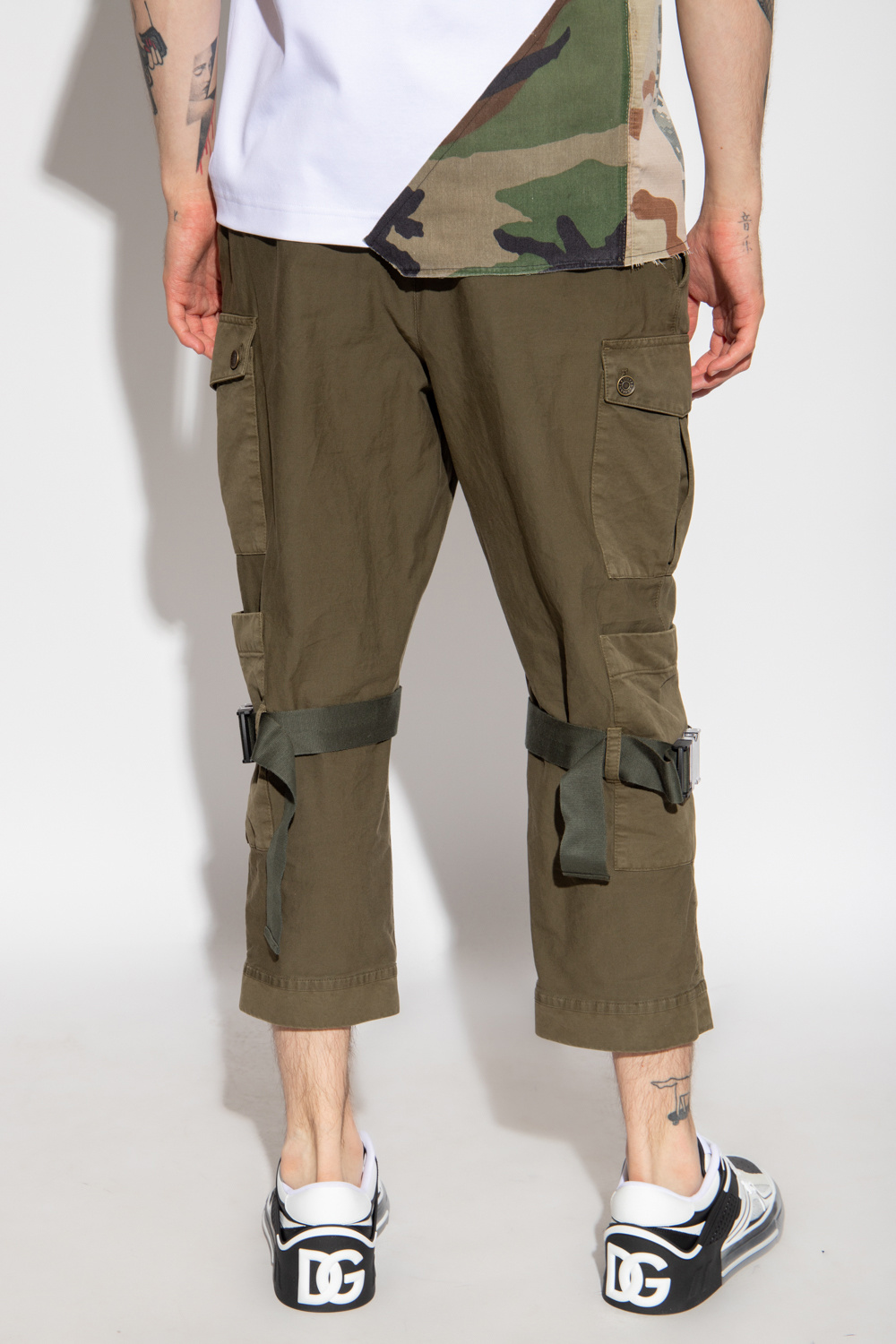 Trousers Cami with pockets Dolce & Gabbana - IetpShops Spain - Jean-Michel  Basquiat x Reebok Freestyle White