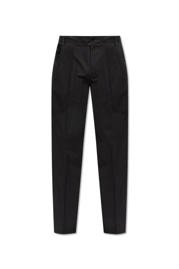 Dolce & Gabbana Cotton trousers with crease
