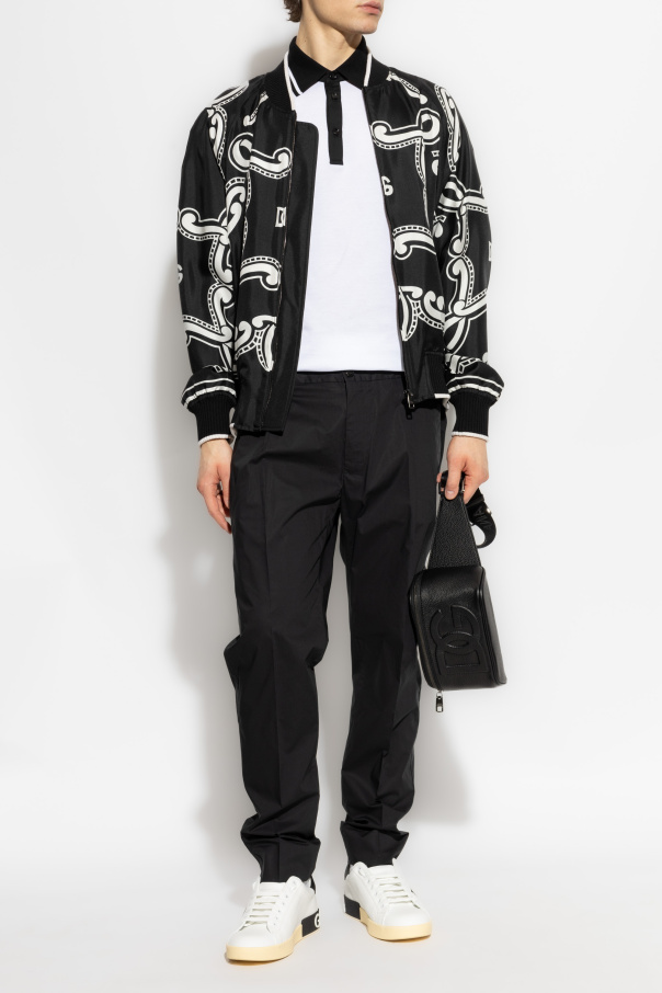 Dolce & Gabbana Cotton trousers with crease