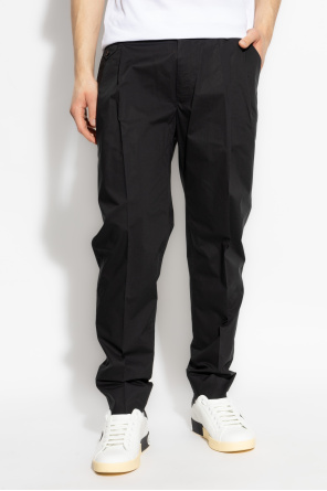 Dolce & Gabbana Cotton trousers with crease