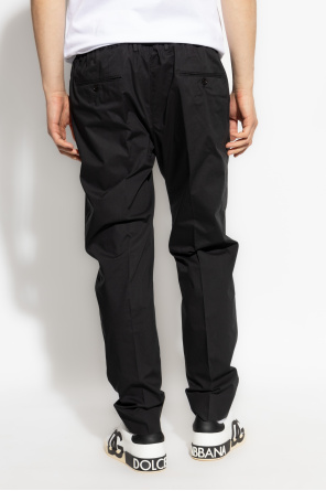 Dolce & Gabbana Cotton trousers with crease