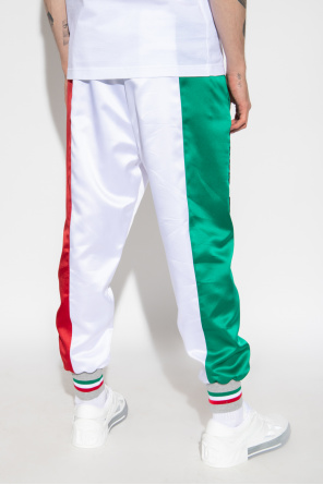 Dolce & Gabbana Satynowe spodnie Fit ‘jogger’