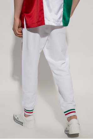 Dolce & Gabbana check fitted jacket Sweatpants with logo