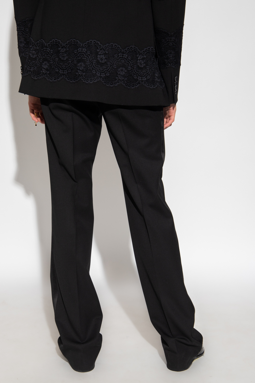 Dolce & Gabbana embossed logo clutch Black Wool skirt