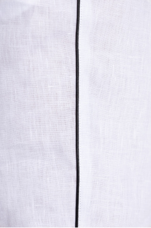 Dolce & Gabbana Lniane spodnie o luźnym kroju