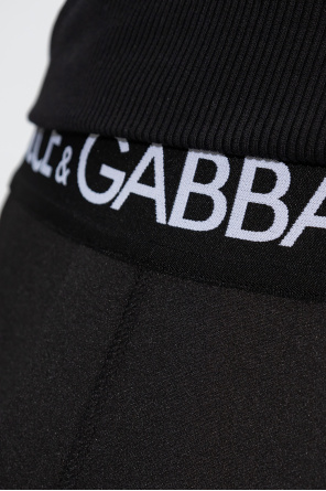 Dolce & Gabbana Legginsy z logo
