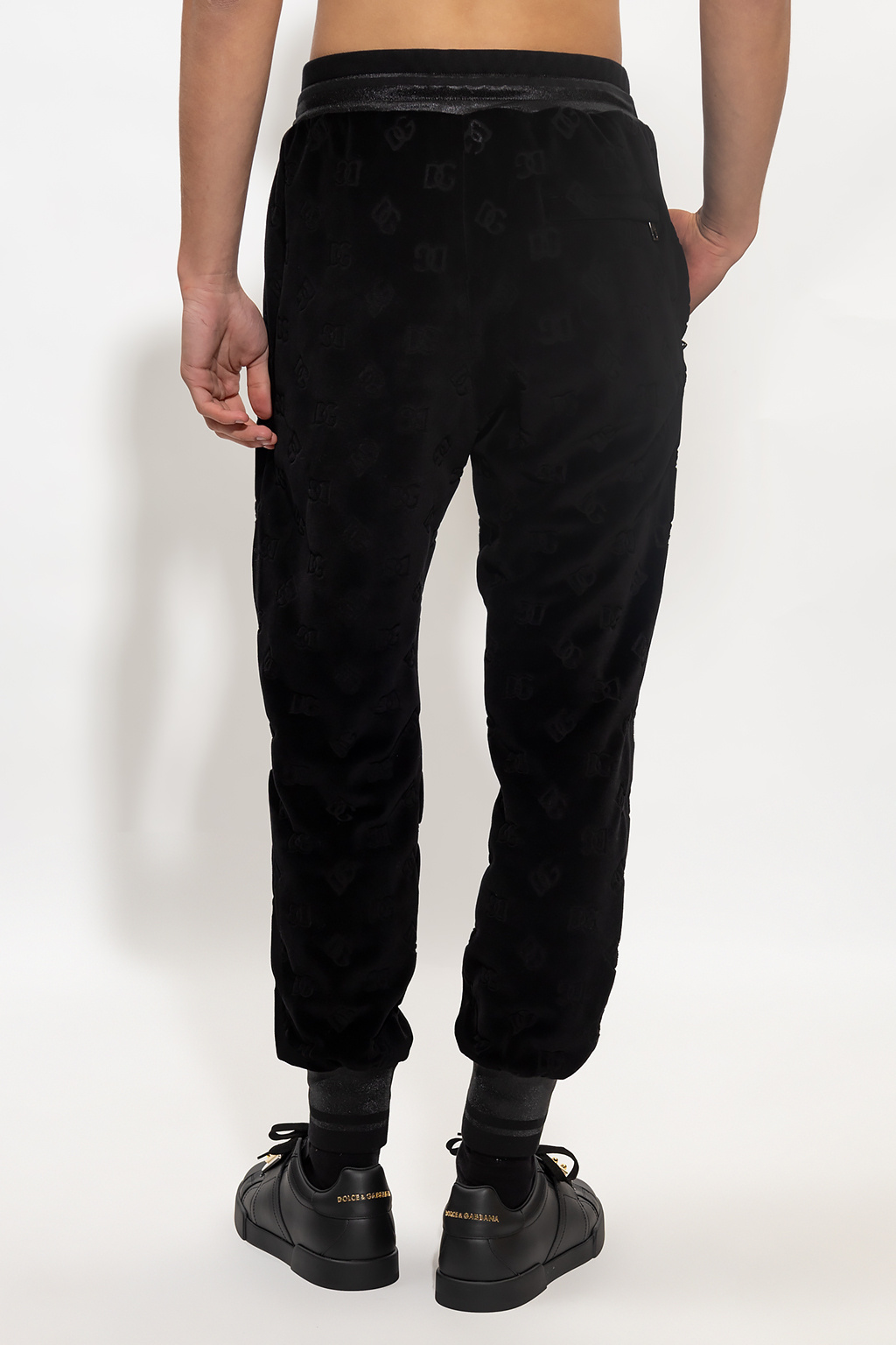 dolce red & Gabbana Velour sweatpants