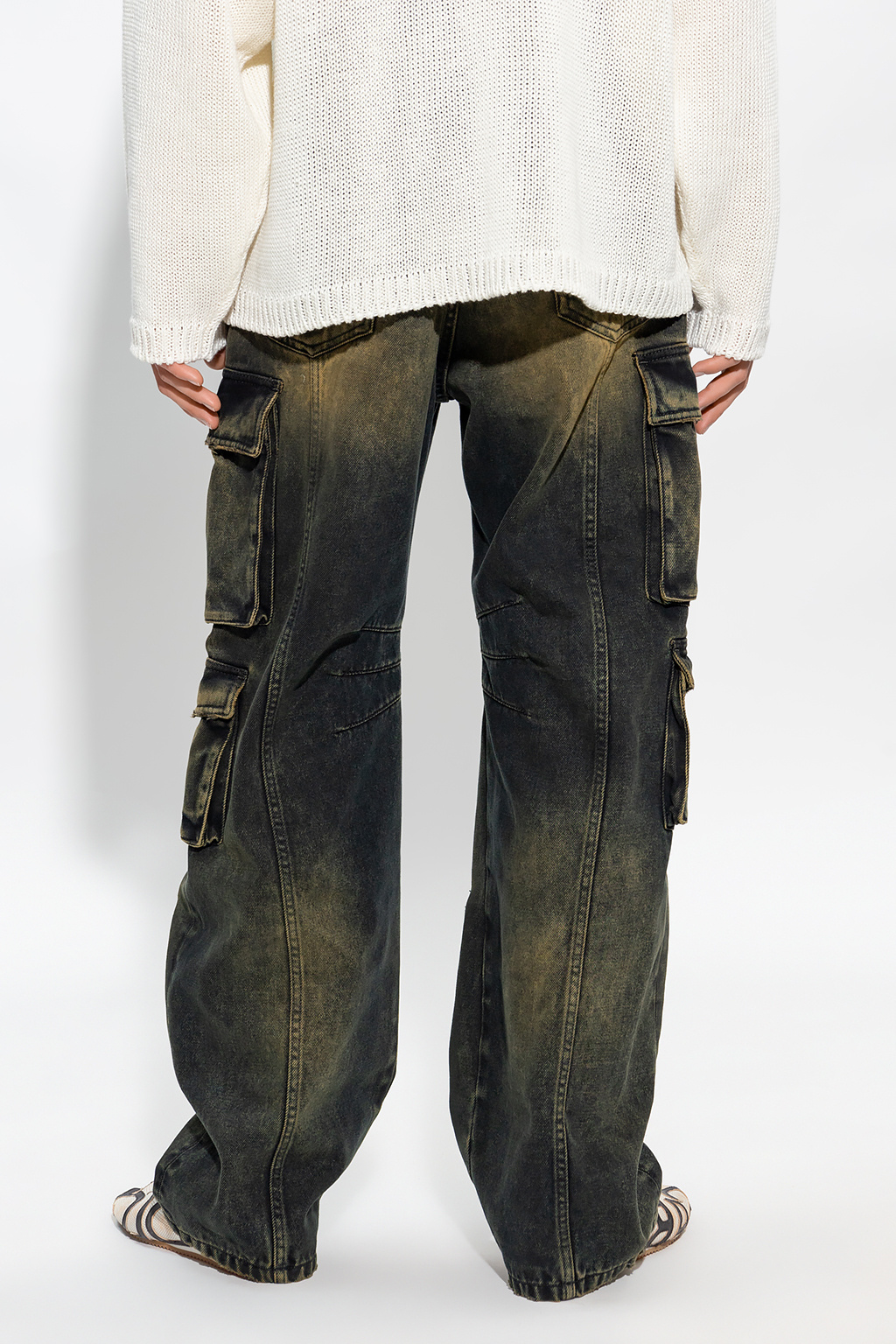 Dolce & Gabbana leopard-print panel track pants Cargo jeans