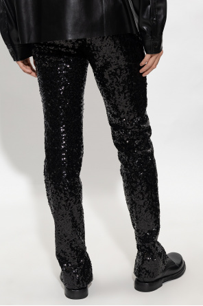 Dolce & Gabbana Scuba trousers with decorative trims