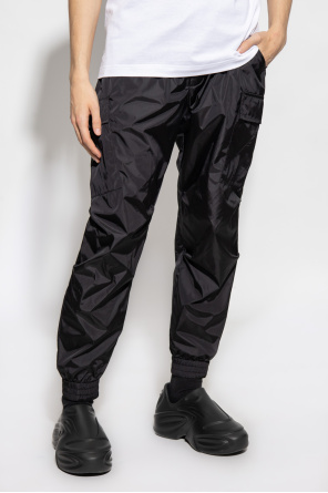 cm Wool Blend Gabardine Day Pants Trousers with logo
