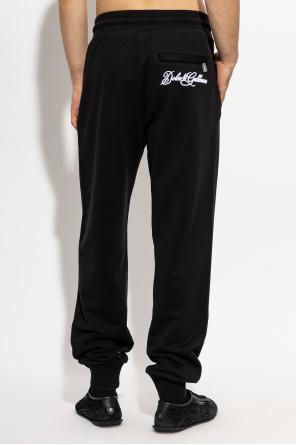 Dolce & Gabbana Pantalones de chándal con logo bordado