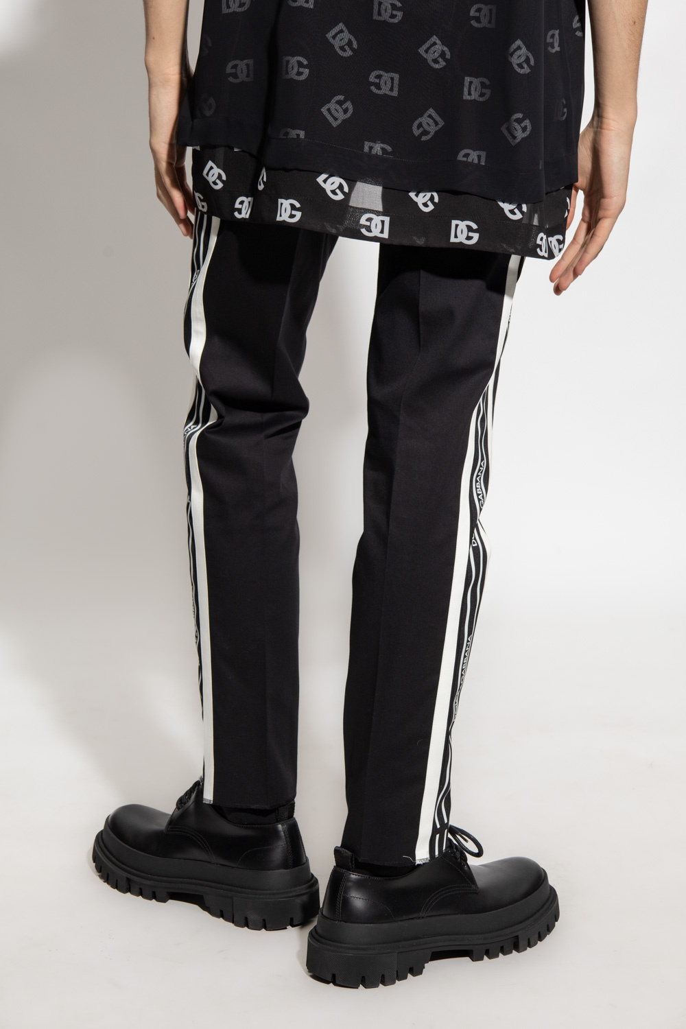 Dolce & Gabbana midi trousers with logo
