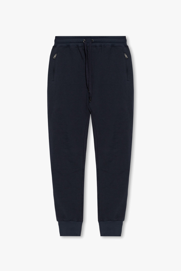 Dolce & Gabbana baroque DG logo loafers Sweatpants with logo