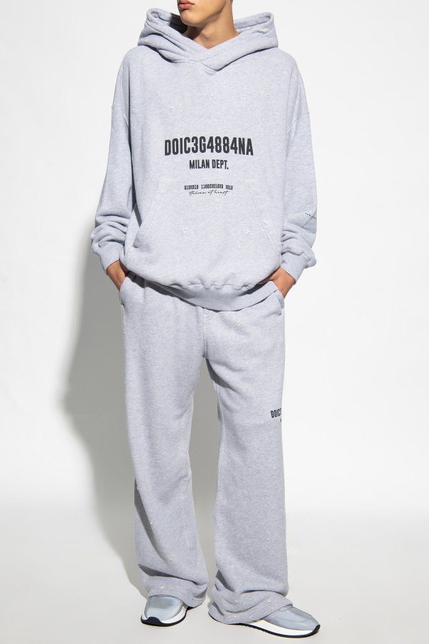 Dolce & Gabbana Spodnie dresowe z nadrukiem